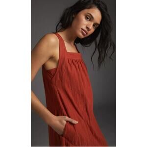 Anthropologie Carole Flounced Midi Dress Size M